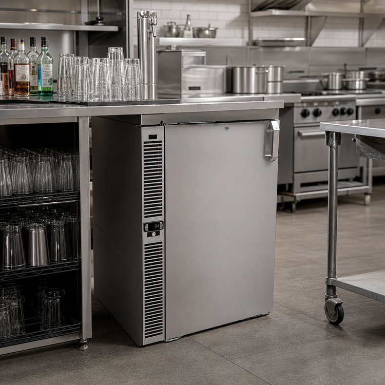 Product image #2 for Glastender F1SB24 Side-Serviced Glass Froster, One Zone, 24 Inch Wide, Self-Contained R290