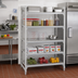 Thumbnail image #3 for Cambro Camshelving Premium 5-Tier Stationary Starter Unit, 18 x 72 x 64 Inches, Vented Polymer Shelving, Speckled Gray