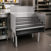 Thumbnail image #2 for Glastender Free Standing Stainless Steel Underbar Liquor Steps, 30-Inch W x 24-Inch D, 4-Step
