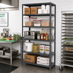 Thumbnail image #2 for Quantum IRONMAN 75-1836-7 7-Shelf Freestanding Open Steel Shelving Unit, 18 x 36 x 75 Inches, 400 lb. per Shelf