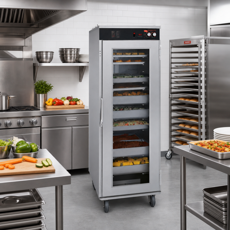 Product image #2 for Hatco Flav-R-Savor Tall Humidified Holding Cabinet with Single Lexan Door, 17 Sheet Pan Capacity