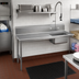 Thumbnail image #2 for Special Value Series Left-Attach Straight Soil Dishtable with Pre-Rinse Sink and 10-1/2 Inch Backsplash, 47 Inch, 16/304 Stainless Steel
