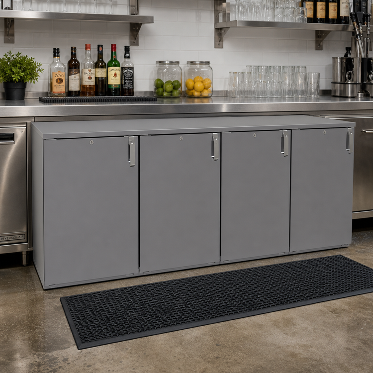 Product image #2 for Glastender 80-Inch Four-Section Low Profile Back Bar Dry Storage Cabinet