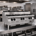 Thumbnail image #2 for RedHots Chef's Line 36-Inch Step-Up Countertop Gas Hot Plate, 6-Burner, Natural Gas
