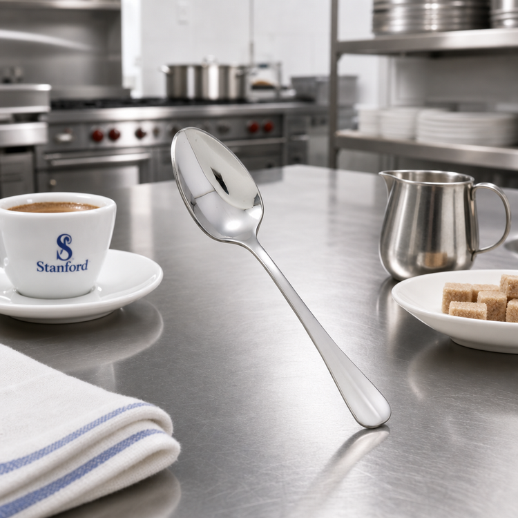 Product image #3 for Stanford 4-3/8 Inch Demitasse Spoon, 18/8 Stainless Steel, Extra Heavy Weight, Mirror Finish