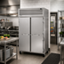 Thumbnail image #2 for True SPEC SERIES Two-Section Pass-Thru Reach-In Refrigerator with 2 Stainless Steel Front Doors and 2 Glass Rear Doors