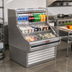 Thumbnail image #2 for Howard-McCray 35E Series Curved Open Merchandiser Cooler, 51 Inch Wide, Self-Contained, Stainless Steel, LED-Lit