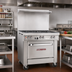 Thumbnail image #2 for Ultimate 36-Inch Commercial Gas Restaurant Range with 2 Star/Sauté Burners, 24-Inch Griddle and Cabinet Base