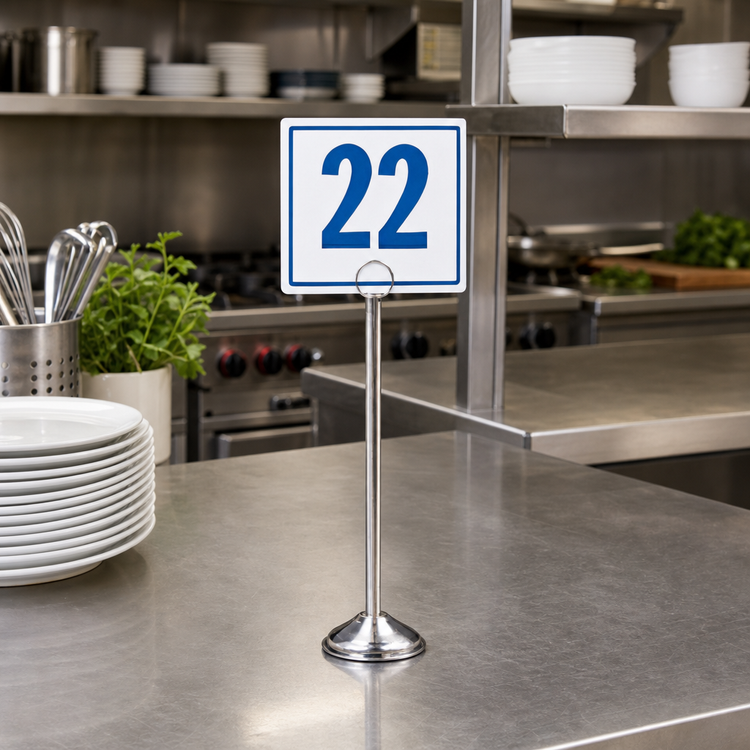 Product image #2 for American Metalcraft Stainless Steel Reservation Stand with Wire Loop Clip, 12 Inch Tall