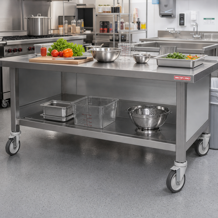 Product image #2 for Director's Choice 64-Inch Solid Removable Undershelf, 304 Stainless Steel