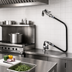 Thumbnail image #2 for T&S Brass Single-Hole Deck Mount Pot Filler Mixing Faucet with 96-Inch Hose and 90° Spray Valve