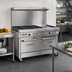 Thumbnail image #2 for Southbend Ultimate 48-Inch Gas Restaurant Range with 4 Non-Clog Burners, 24-Inch Griddle, Convection Oven, and Cabinet Base
