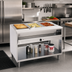 Thumbnail image #2 for Randell 48-Inch Electric Common Waterbath Hot Food Table with 3 Pan Openings and Open Shelf Base