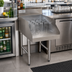 Thumbnail image #2 for Advance Tabco Underbar Basics Recessed Underbar Drainboard for Glass Storage, 15 x 23 Inch, Freestanding Stainless Steel