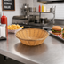 Thumbnail image #2 for Winco 9-Inch Round Tan Woven Polypropylene Fast Food Basket