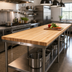 Thumbnail image #2 for John Boos Boos Block 144-Inch x 25-Inch x 1-1/2-Inch Edge Grain Northern Hard Rock Maple Kitchen Countertop, Varnique Finish