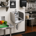 Thumbnail image #2 for BK Resources Space Saver Wall-Mount Hand Sink with Faucet and Side Splashes