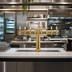 Thumbnail image #2 for Metropolis T 8-Faucet Countertop Glycol-Cooled Draft Beer Tower, PVD Brass Finish