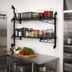 Thumbnail image #2 for Quantum Cantilever Double Shelf Post Wall-Mount Shelving Unit, 54 x 21 Inches, Black Epoxy