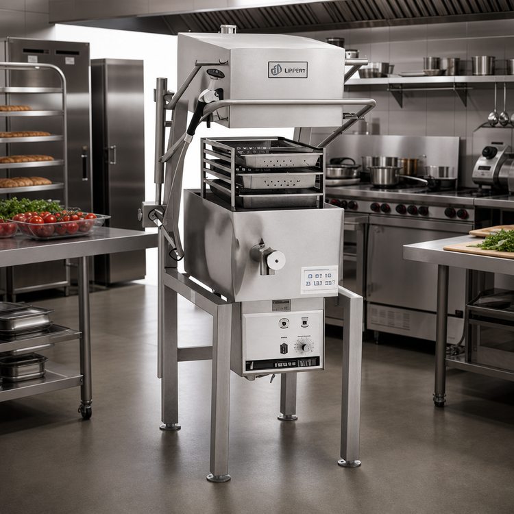 Product image #2 for Gas Multi-Function Tilting Cooker, Steam/Grill/Boil/Fry/Roast, 27.4-Gallon Kettle