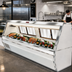 Thumbnail image #2 for Howard-McCray 35 Series SC-CFS35-10-LED Double Duty Fish and Poultry Self-Contained Refrigerated Service Case, 119 Inch, White, LED Lighting