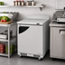 Thumbnail image #2 for Turbo Air Super Deluxe Front Breathing Worktop Refrigerator, 1 Section, 6.5 Cu. Ft., Solid Door, Stainless Steel