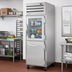 Thumbnail image #2 for True SPEC SERIES One-Section Reach-In Combination Half Swing Door Refrigerator with 1 Glass and 1 Stainless Steel Half Door, Top-Mounted Self-Contained