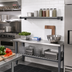 Thumbnail image #2 for Cambro Camshelving Elevation Series 21 Inch x 48 Inch Wall Shelving Add-On Shelf Kit, Vented, Brushed Graphite