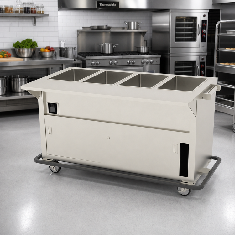 Product image #2 for Thurmaduke EPW-4-CBPG Ganged Waterless Well Portable Steamtable with (4) Wells
