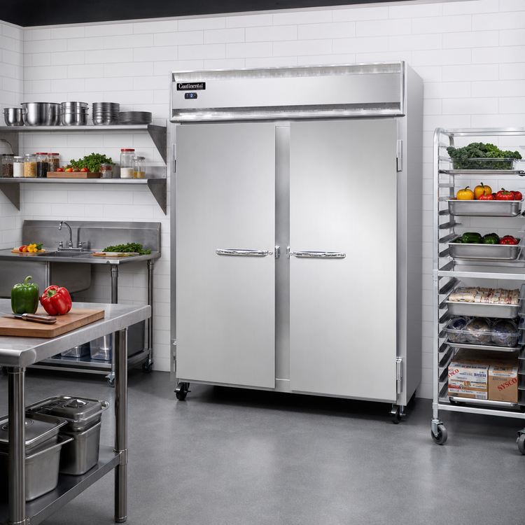 Product image #2 for Continental Refrigerator 2FESNSS Extra-Wide Two-Section Reach-In Freezer