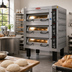 Thumbnail image #2 for BakeMax Electric Triple Deck Artisan Stone Deck Oven, 6 Full-Size Pan Capacity