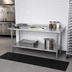 Thumbnail image #2 for Duke 72 x 24-Inch 16-Gauge 300-Series Stainless Steel Work Table with 1-1/8-Inch Riser and Stainless Undershelf