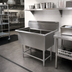 Thumbnail image #2 for John Boos Pro-Bowl 2-Compartment Freestanding Stainless Steel Commercial Sink