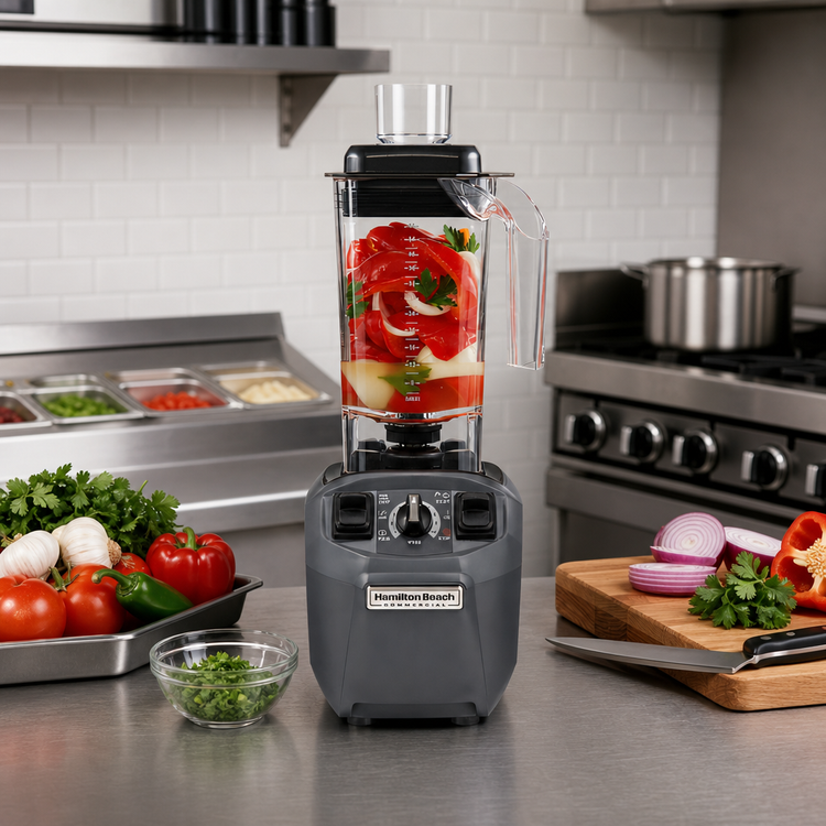 Product image #3 for Hamilton Beach Commercial EXPEDITOR™ Countertop Culinary Blender, 48 oz. Stackable Co-Polyester Container, Variable Speed, 2.4 HP