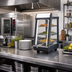 Thumbnail image #2 for Omcan Countertop Heated Self-Service Hot Food Display Case, 13-Inch Wide, 3 Shelves