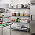 Thumbnail image #2 for Cambro Camshelving Basics Plus 4-Tier Vented and Solid Add-On Polymer Shelving Unit, 18 x 60 x 72 Inches, Brushed Graphite
