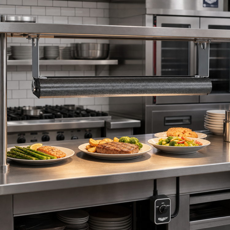 Product image #2 for Vollrath 42-Inch Low Profile Unlighted Strip Heat Lamp with Remote Infinite Switch, 120V