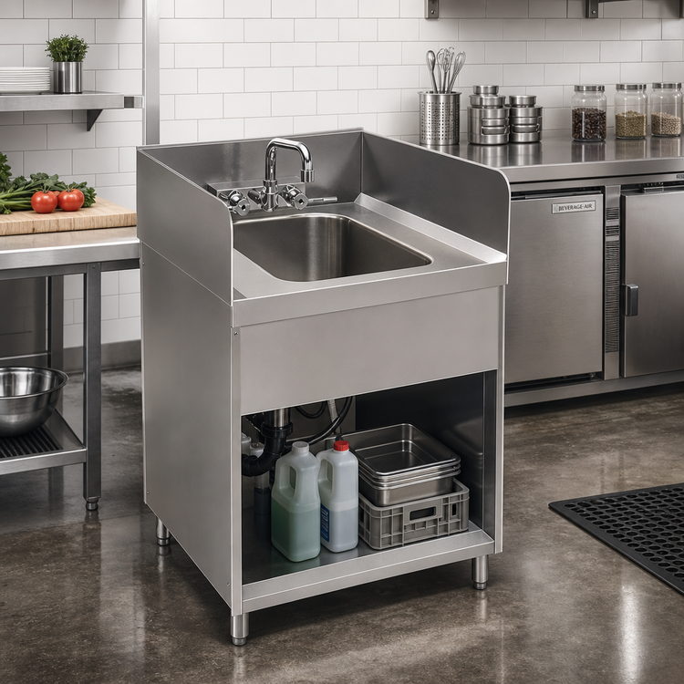 Product image #2 for Prestige Welded Right & Left Side Splash for 25-Inch Underbar Unit