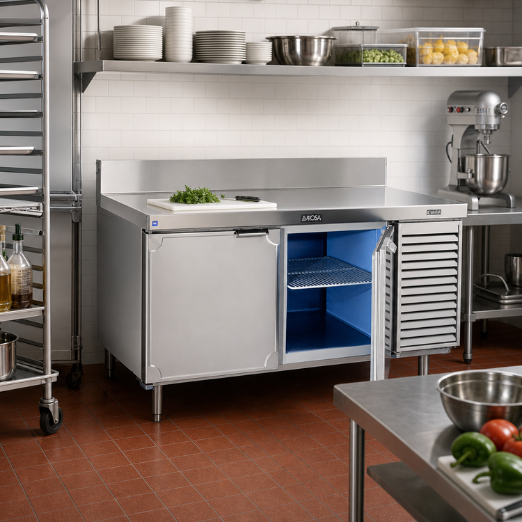 Product image #2 for La Rosa Refrigeration L-20138-23-28 One-Section 38" Work Top Freezer Base