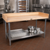 Thumbnail image #2 for John Boos 72-Inch x 30-Inch Baker's Top Work Table with 1-3/4-Inch Maple Top and Stainless Steel Undershelf