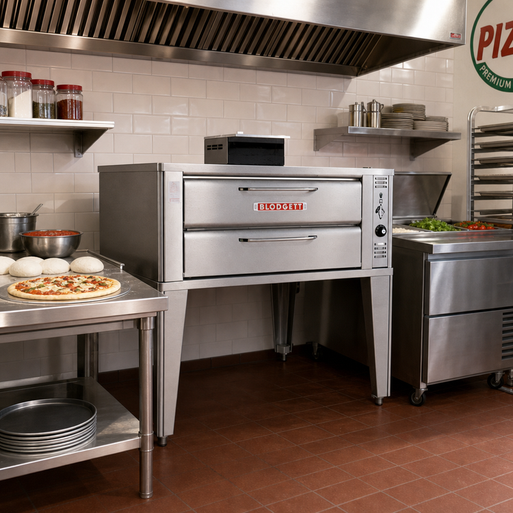 Product image #2 for Blodgett 911P Base Single-Deck Gas Pizza Deck Oven, 33 x 22 Inch Interior