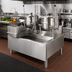 Thumbnail image #2 for Cleveland Range Direct Steam Kettle/Cabinet Assembly with One 6-Gallon and One 20-Gallon Kettle, 63-Inch Cabinet Base