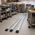 Thumbnail image #2 for Quantum Double Unit Floor Track Assembly Kit with 3 15-Foot V-Groove Aluminum Tracks