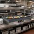 Thumbnail image #2 for Hatco Glo-Ray 72-Inch Built-In Rectangular Heated Shelf with Recessed Top, Hardcoat Aluminum, 120V