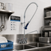 Thumbnail image #2 for T&S Brass EasyInstall 8-Inch Adjustable Wall Mount Pre-Rinse Unit with 10-Inch Swing Nozzle Add-On Faucet