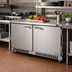 Thumbnail image #2 for Turbo Air PRO Series 2-Section Front Breathing Undercounter Refrigerator with Solid Doors