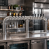 Thumbnail image #2 for Glastender Pipe Bridge Countertop Draft Dispensing Tower, 10 Faucets, 3 Columns, Glycol-Cooled, Mirror Finish