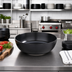 Thumbnail image #3 for Ani 104 oz Round Black Melamine Serving Bowl