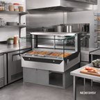 Thumbnail image #2 for Structural Concepts Reveal® NE4813HSV Heated Self-Service Display Case, Slide-In, Straight Glass, Deck-Only, Convection Heat, 47-3/4" Wide