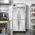Thumbnail image #2 for Continental Refrigerator Slim Line 2-Section Reach-In Freezer with Half Doors